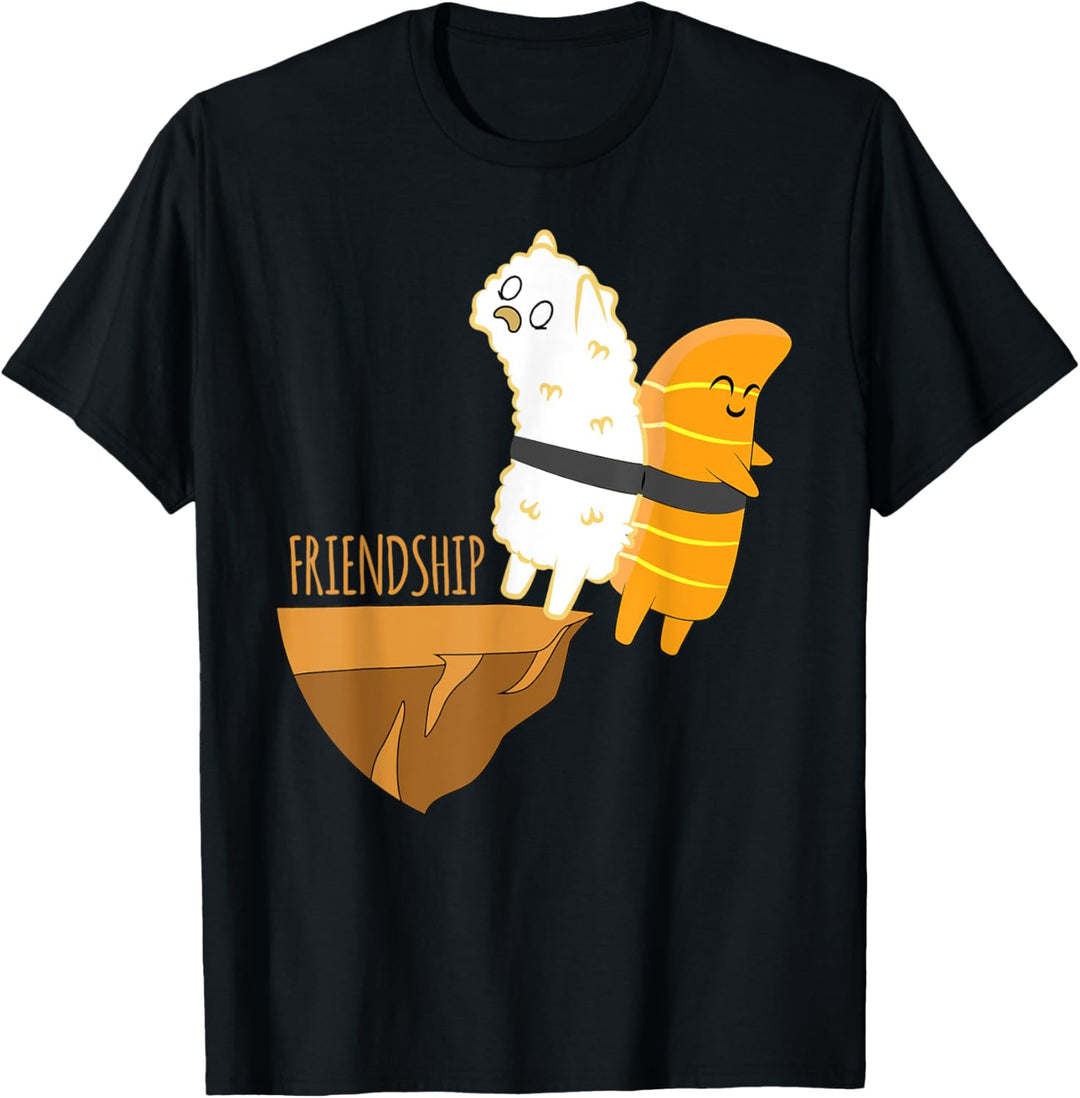 Friendship Nigiri Jumping Of Cliff Rice Fish Japan T-Shirt