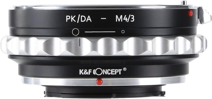 K&F Concept- Kompatibler Objektivadapter für Pentax PK/DA K PK AF DA Objektiv und Micro Four Thirds