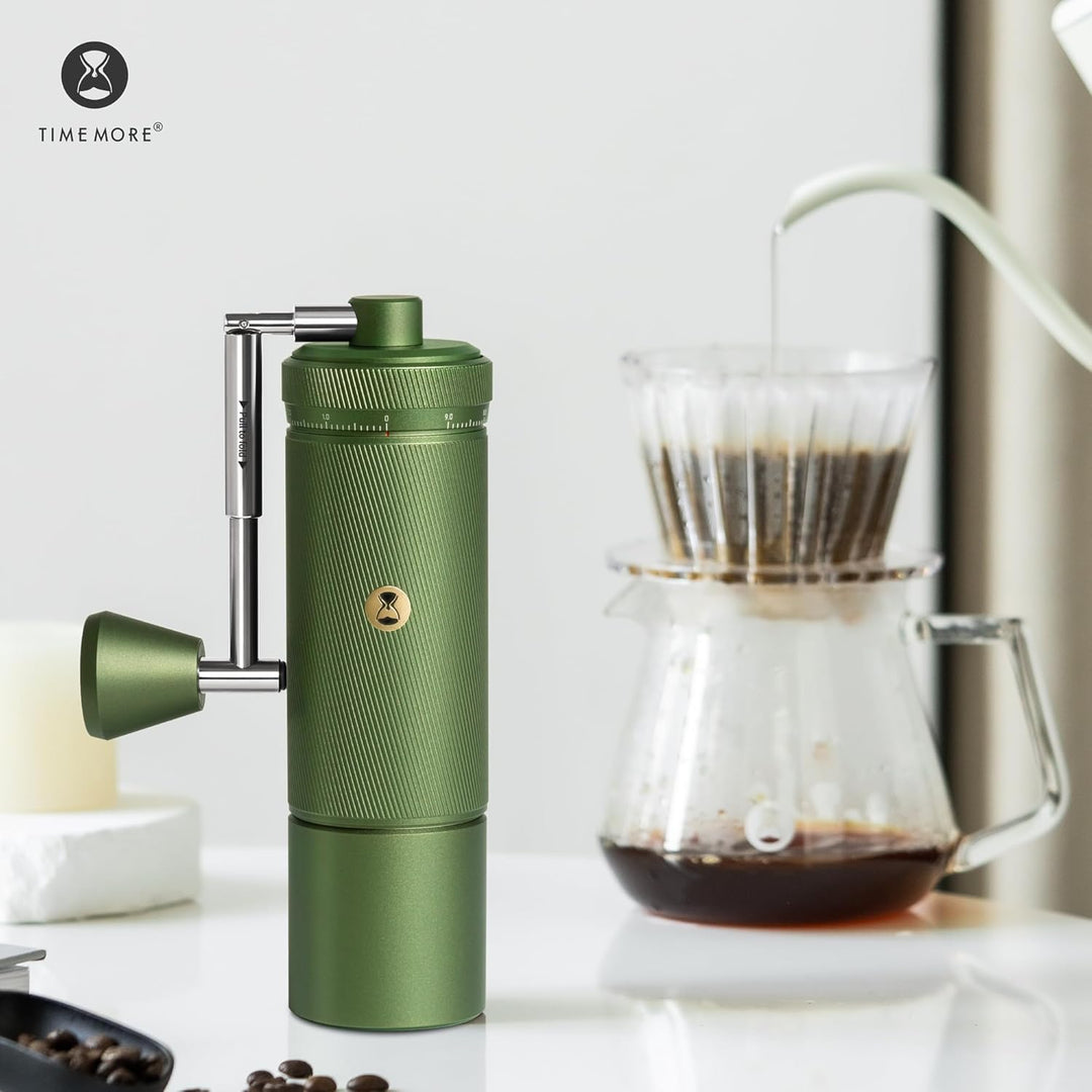 TIMEMORE Chestnut S3 Manual Kaffeemühle, mit numerischer externer Einstellung, Vollmetallgehäuse und