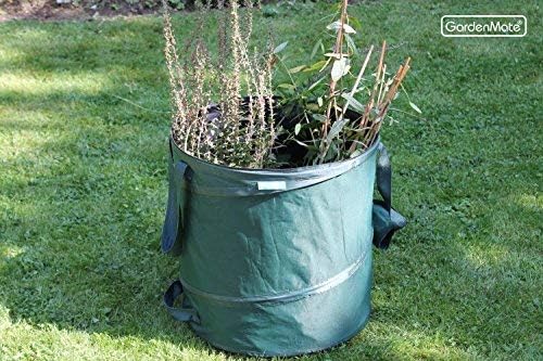 GardenMate 3x Pop-up Gartensack 85l - Selbstaufstellend aus robustem Polyester Oxford 600D Gewebe 3x