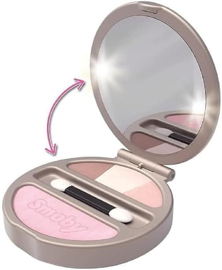 Smoby Toys - My Beauty Kompaktpuder - Spielzeug-Make-Up (unechte Kosmetika) mit Spiegel und Licht fü