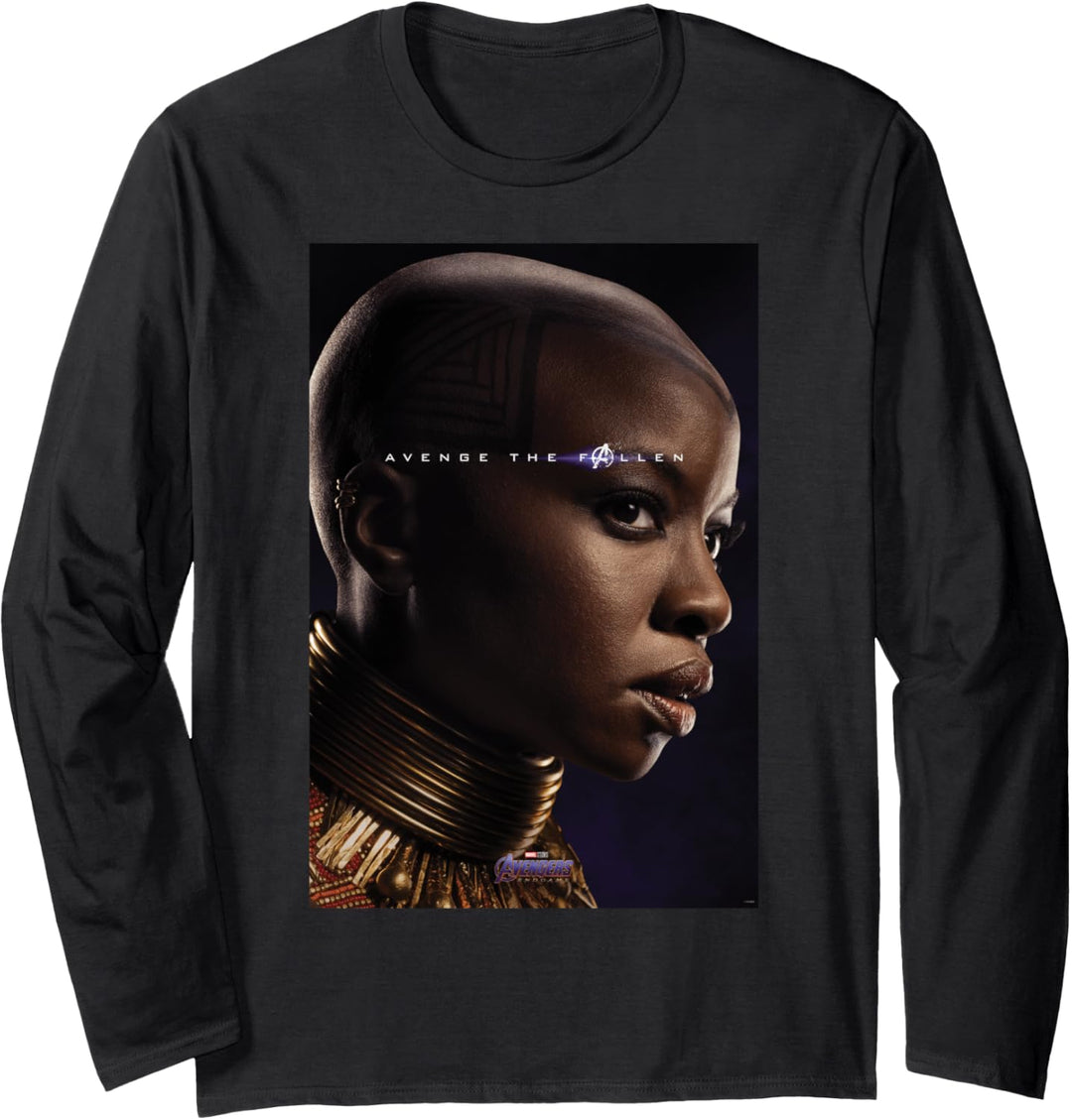 Marvel Avengers Endgame Okoye What Ever It Takes Poster Langarmshirt
