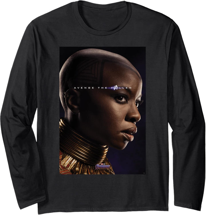 Marvel Avengers Endgame Okoye What Ever It Takes Poster Langarmshirt