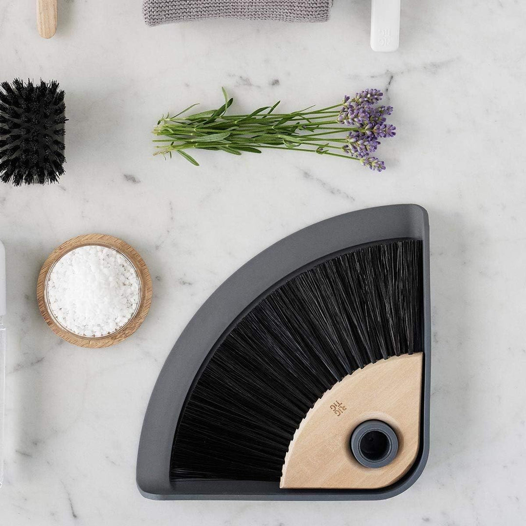 Rig-TIG by Stelton Sweep-IT Kehrschaufel & Handfeger, Farbe: Grau, 19 x 3 x 28 cm