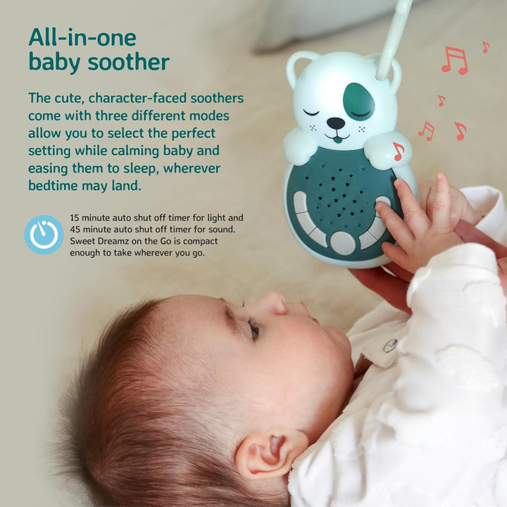 Cloud b Sweet Dreamz On The Go | Reise-Schlafhilfe mit sanftem Licht & Smart Sensor | 4 Weisses Raus