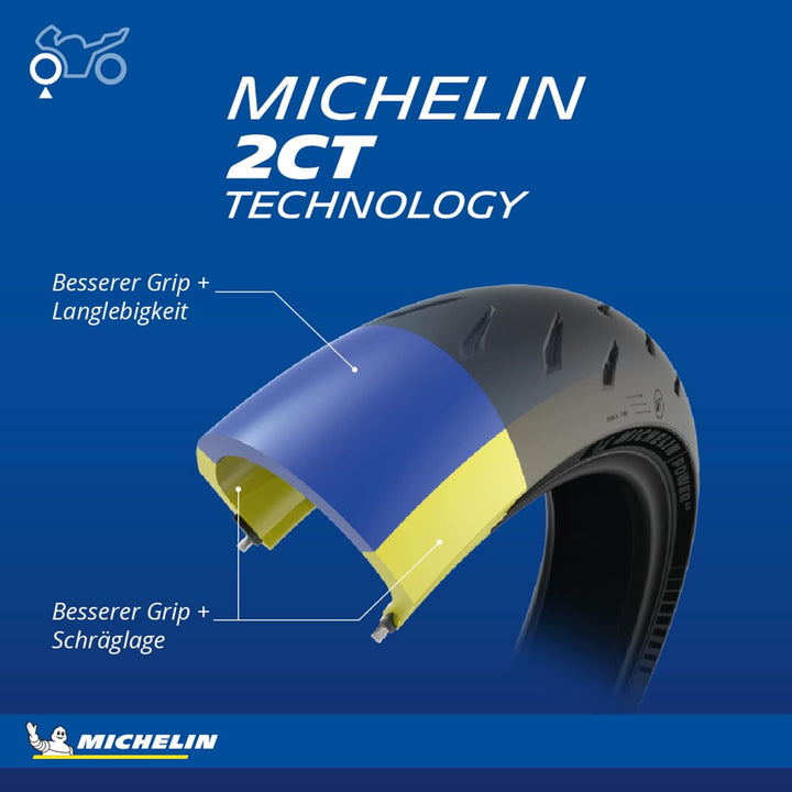 MICHELIN Power GP Motorradreifen 180/55ZR17 (73W) Hinterrad