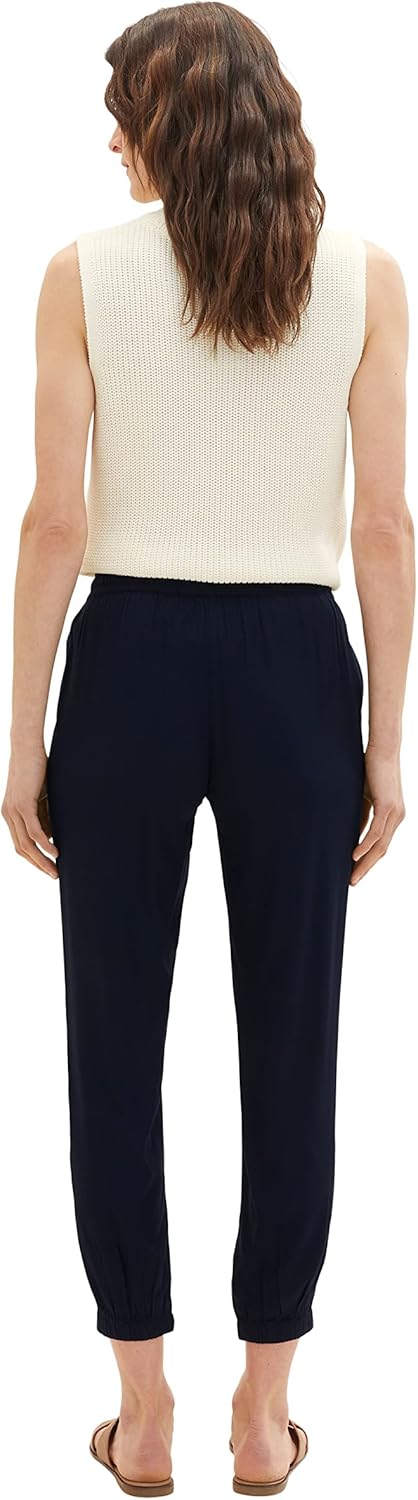 TOM TAILOR Damen Loose Fit Stoffhose 36W / 30L 10668 - Sky Captain Blue, 36W / 30L 10668 - Sky Capta