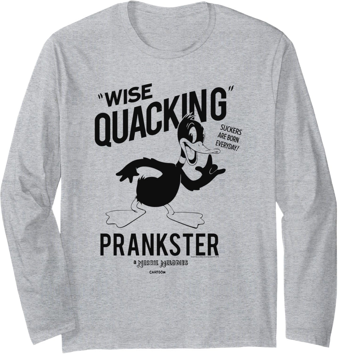 Looney Tunes Daffy Duck Wise Quacking Langarmshirt