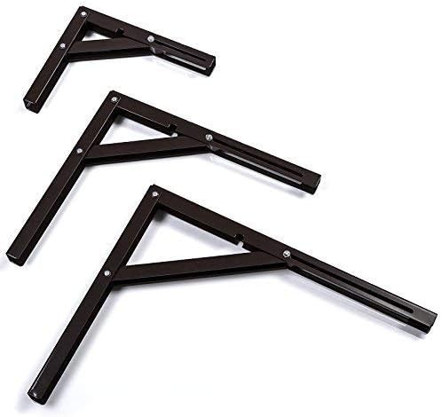 2 Stück SO-TECH® Klappkonsole Profi-Nr.1 L200 Länge: 200 mm/Höhe 160 mm braun Tragkraft 120 kg (pro