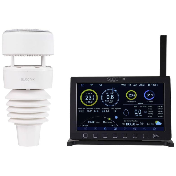 Sygonix SY-5479628 WLAN-Wetterstation Vorhersage für 2 Tage Anzahl Sensoren max. 8 St.