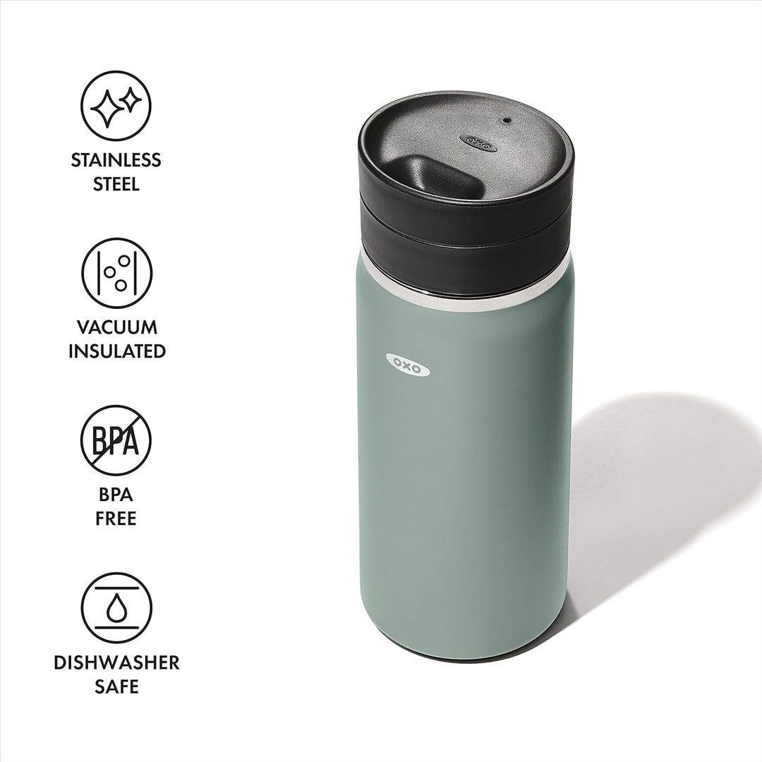 OXO Thermobecher mit SimplyClean-Deckel, 473 ml, Jade 16 Ounces Jade, 16 Ounces Jade