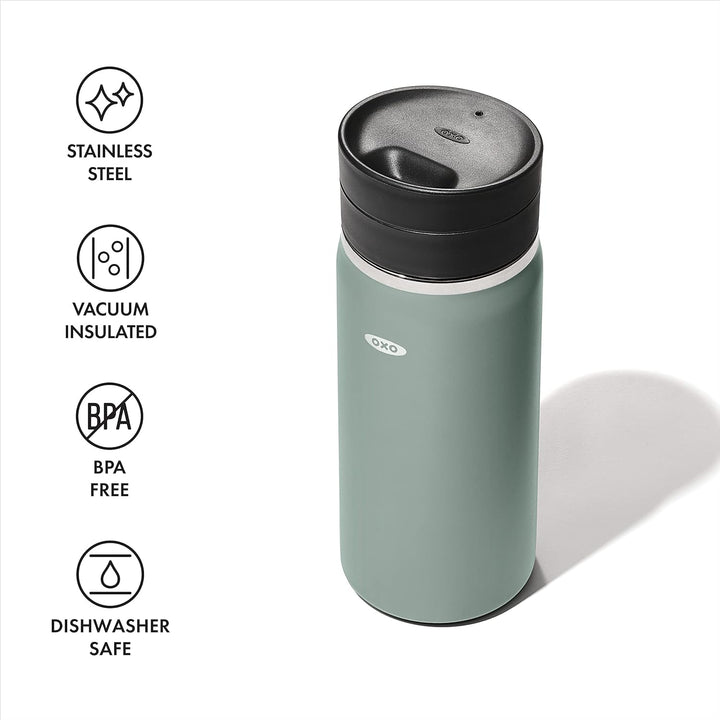 OXO Thermobecher mit SimplyClean-Deckel, 473 ml, Jade 16 Ounces Jade, 16 Ounces Jade