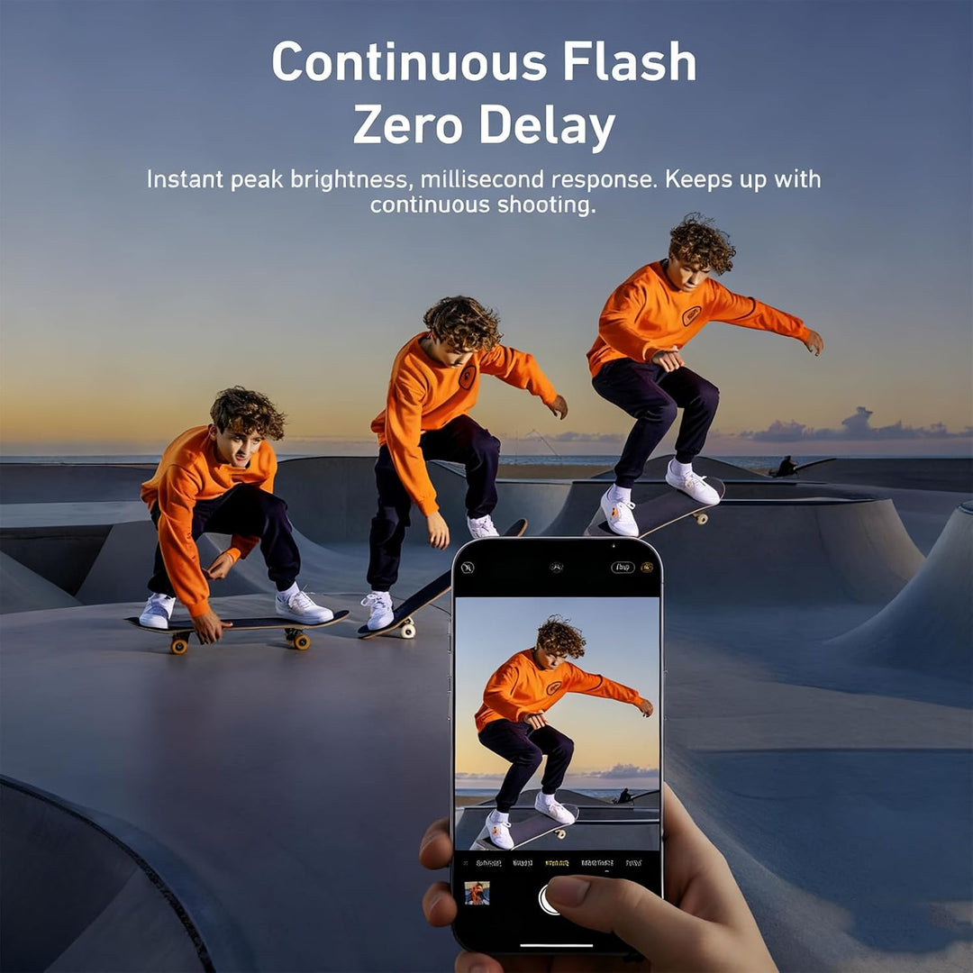 TELESIN C03 Magnetisches Selfie-Licht für Smartphones, Magsafe-kompatibel – CRI97 360° LED-Ringlicht