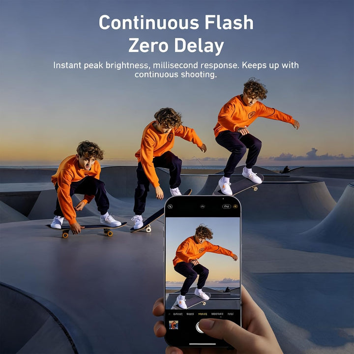 TELESIN C03 Magnetisches Selfie-Licht für Smartphones, Magsafe-kompatibel – CRI97 360° LED-Ringlicht