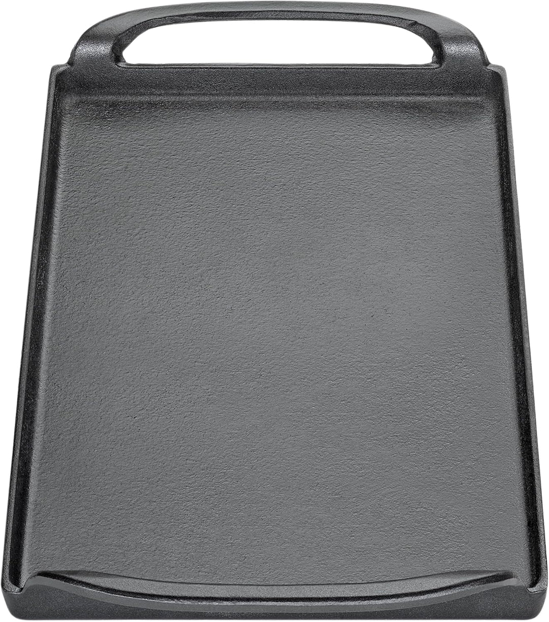 KÜCHENPROFI PROVENCE Plancha-Grillplatte, 38 cm, Schwarz, Gusseisen mit robuster Emaille, geeignet f