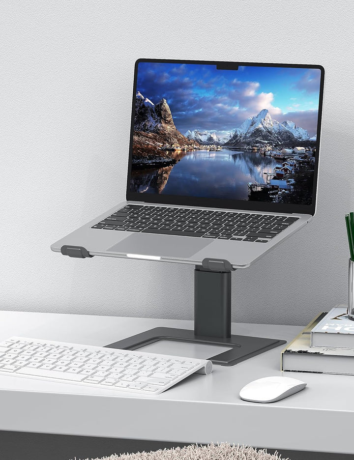 ALASHI Laptop-Ständer für Schreibtisch, Computer-Ständer, verstellbare Höhe, ergonomische Notebook-L