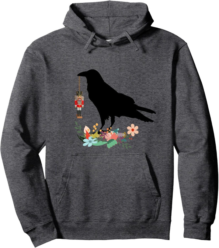 Amsel Krähe mit Nussknacker Krähe Pullover Hoodie