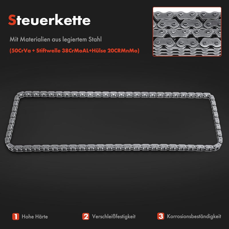 Steuerkettensatz Steuerkette für 9-3 YS3D 9-5 YS3E 900 II 9000 2.0L 2.3L Benzin 1989-2003 30520419