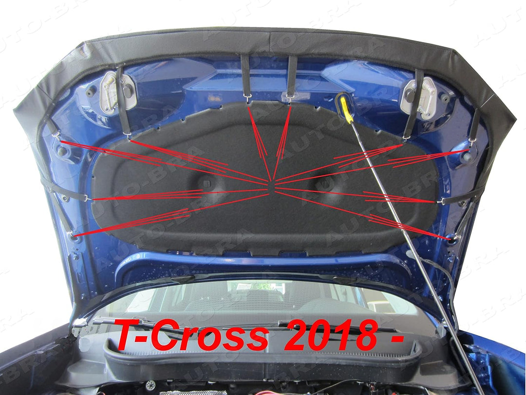 AB3-00433 Auto Bra kompatibel mit VW Volkswagen T-Cross Bj. seit 2018 Haubenbra Steinschlagschutz Tu