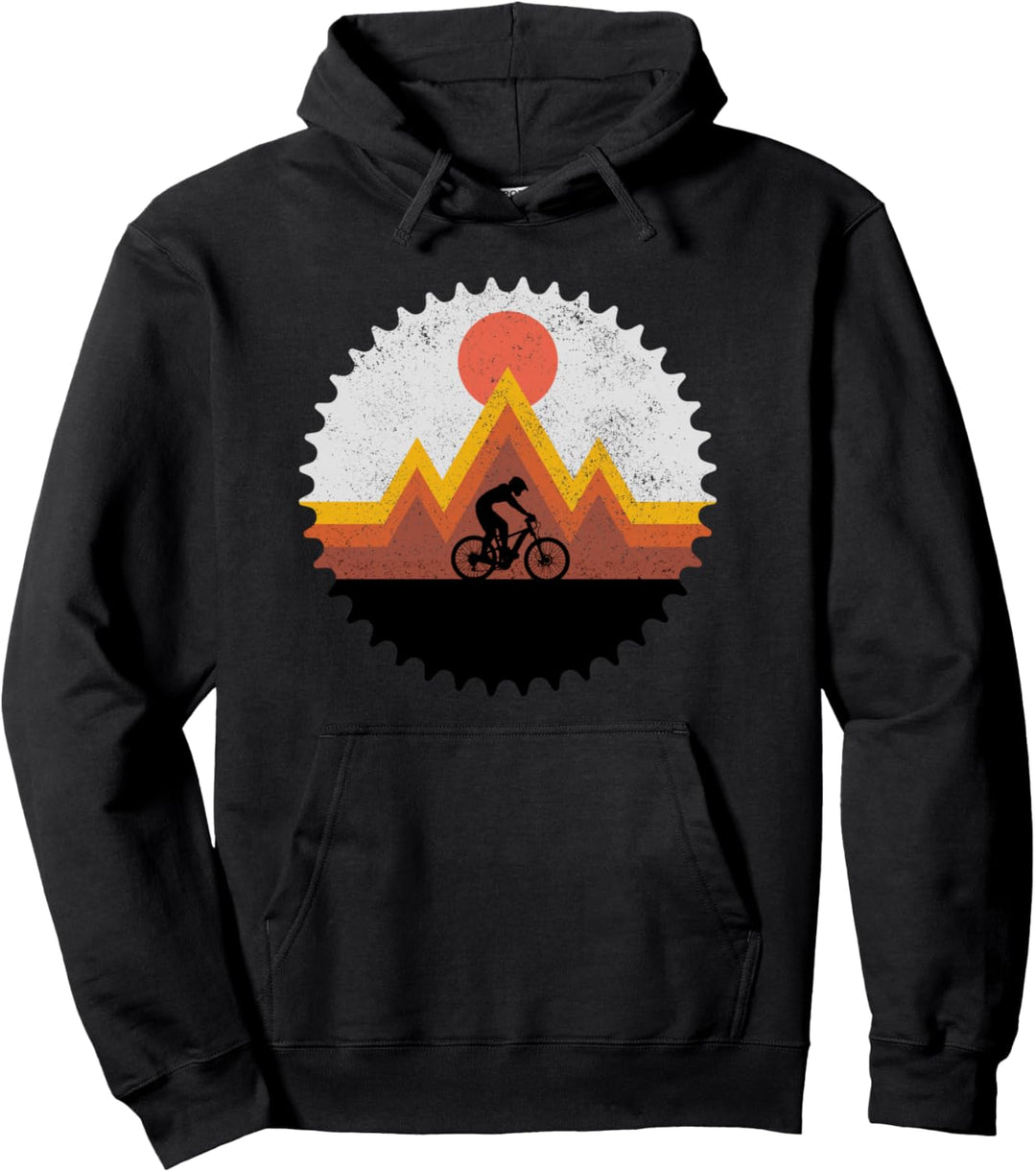 Mountainbike MTB Vintage Retro Fahrrad Geschenk Pullover Hoodie