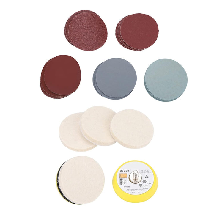Schleifscheiben Glaspolier Kit Kratzer Entfernungs Set Ceric Dioxide Polish Pads Filz für Kreissands