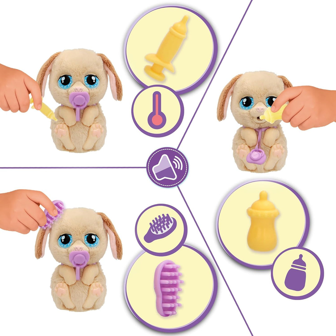 Baby Paws JUST Born Puppy INTERAKTIVE Haustiere Haustiere mit Einer elektronischen Transportbox mit