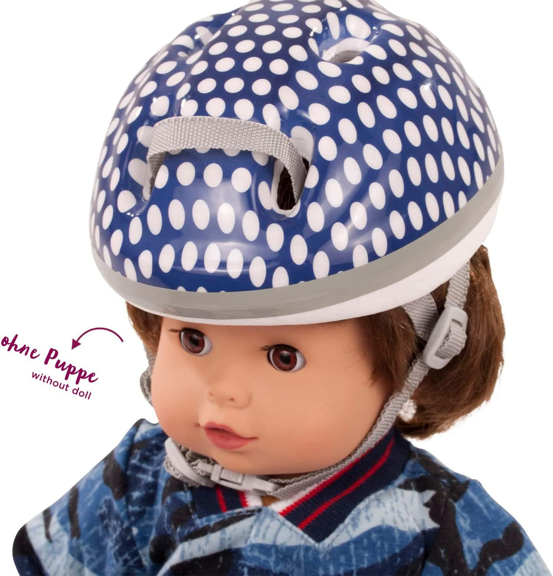 Götz 3403074 Fahrradhelm - Reithelm sicher unterwegs für Puppen - passt für Stehpuppen 45-50 cm &amp; Ba