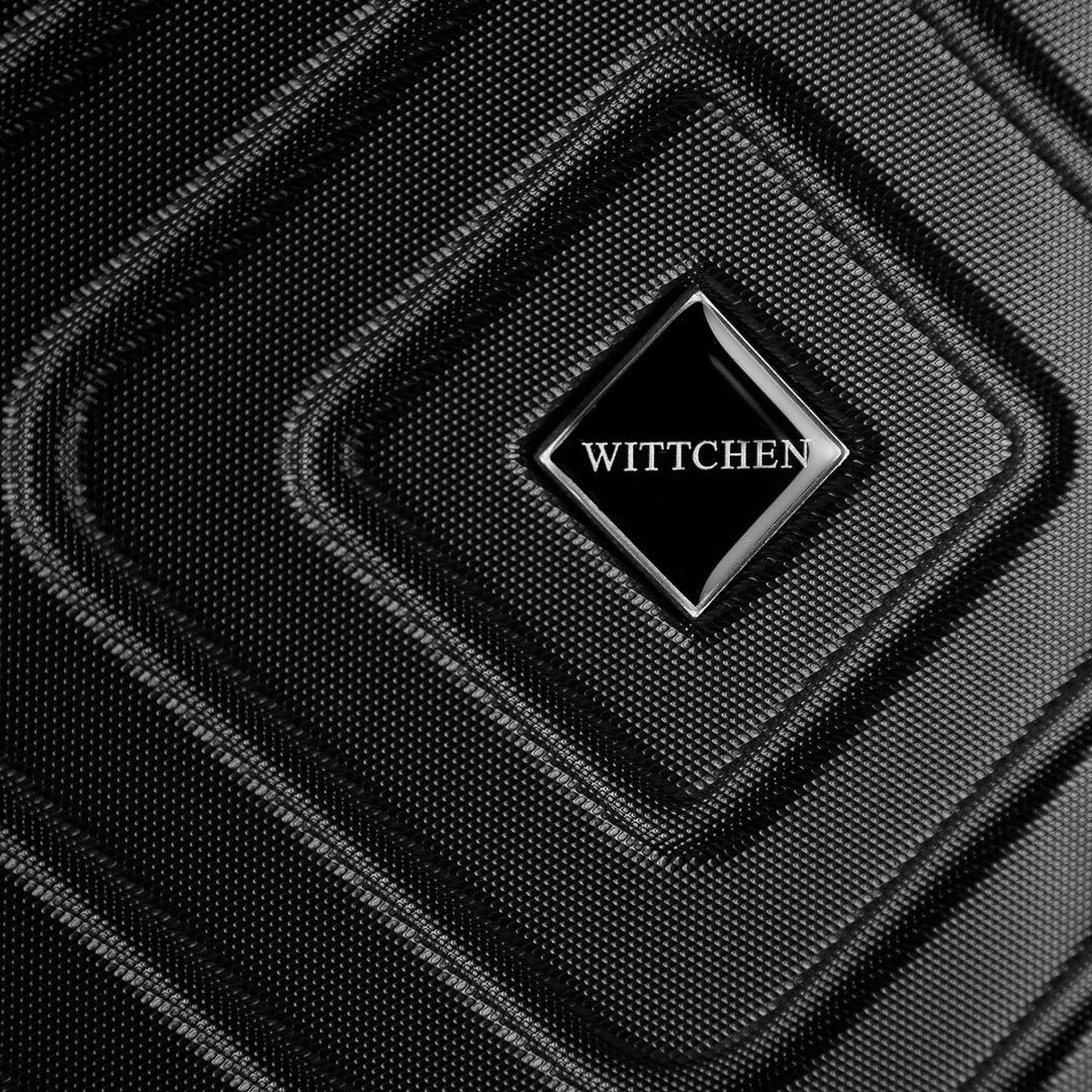 WITTCHEN Cube line Kabinenkoffer Handgepäck ABS Mit Geometrischer Prägung 4 Lenkrollen Teleskopgriff