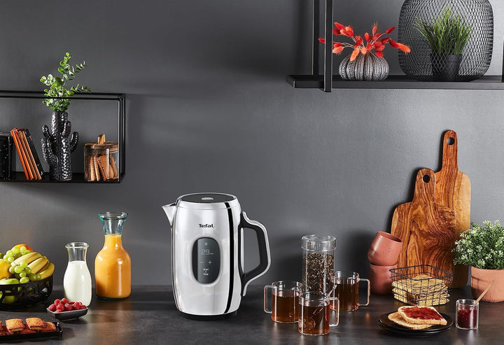 Tefal KI883D Majestuo Wasserkocher | intuitives Bedienpanel | 9 Temperaturen | doppellagiges Design