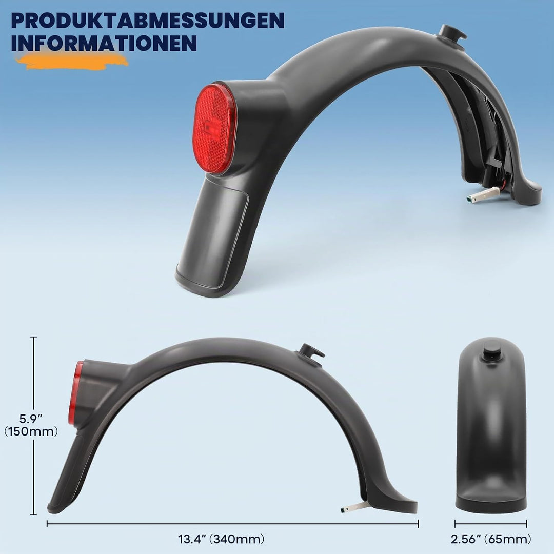 Hinterer Kotflügel + LED-Rücklicht-Kit für Xiaomi Scooter 4 Pro &amp; 2nd Gen, Integriertes Set Ohne Zus