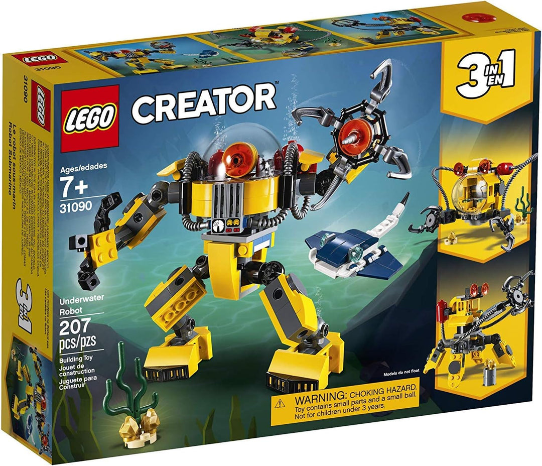 LEGO Creator 3in1 Underwater Robot 31090 Building Kit , New 2019 (207 Piece)