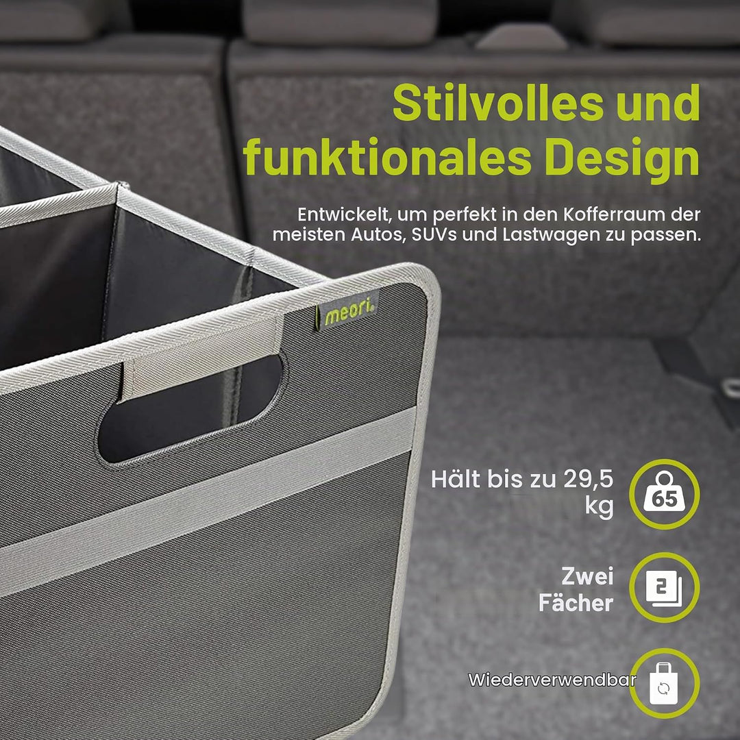 meori Aufbewahrungsbox faltbar Traglast 30 kg - 50cm 32cm 27.5cm Grösse L - Granite Grey Box Granit,