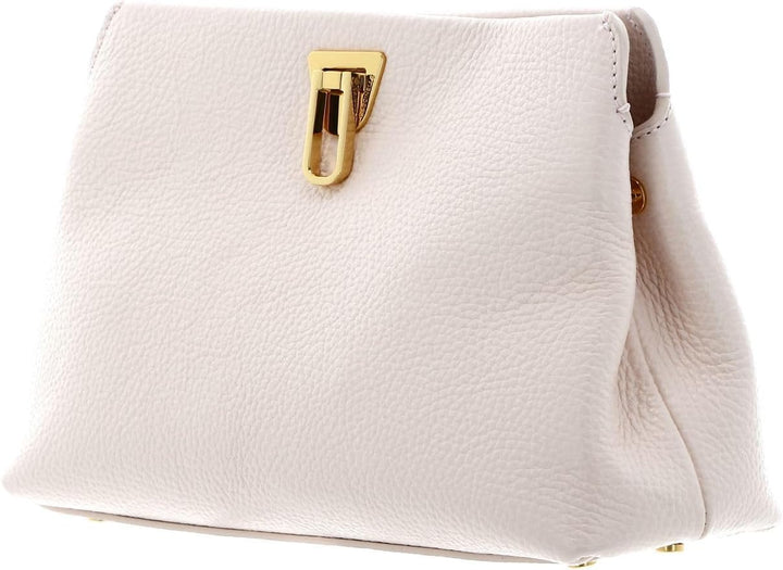 Coccinelle Leder Umhängetasche Beat Clutch Handbag Grained Leather Creamy Pink, Creamy Pink