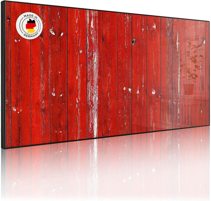 banjado Magnettafel schwarz 78 x 37cm / Magnetwand Metall/Magnetpinnwand als Memoboard/Pinnwand Magn