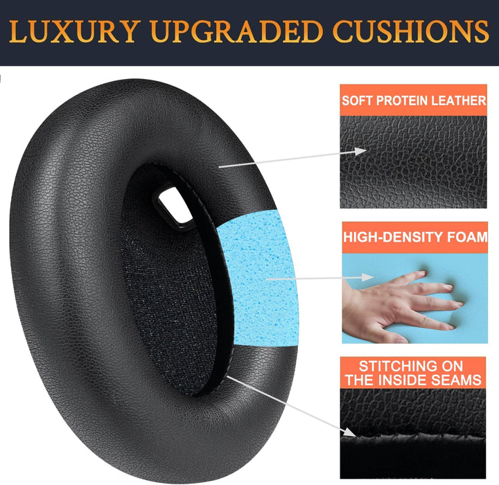SOULWIT Ohrpolster Polster + Kopfband Stirnband Headband, Ersatz kit für Sony WH-1000XM4 (WH1000XM4)