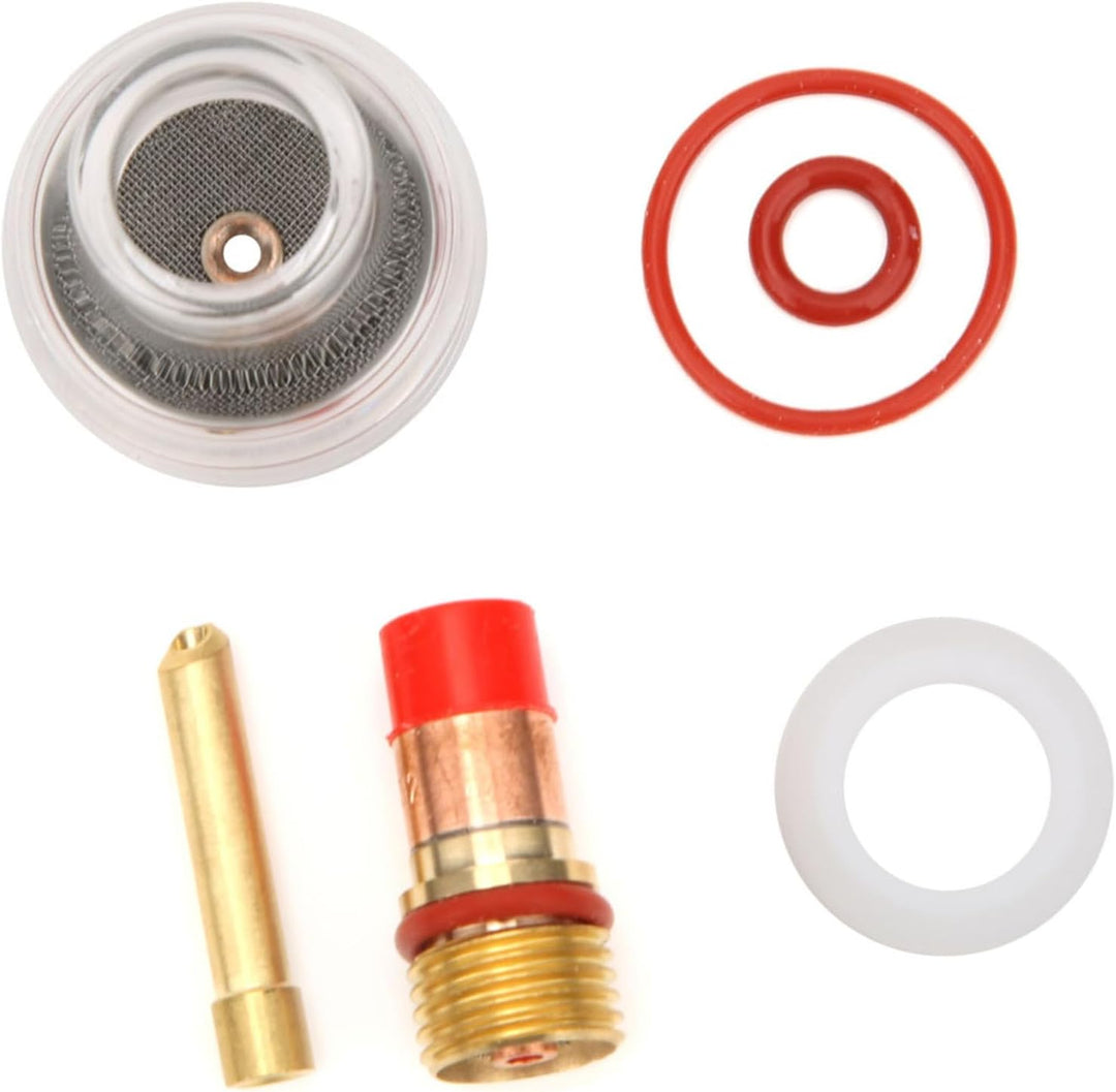 WIG Zubehör, WIG Brenner Gaslinse Spannzange Glasbecher WIG Schweissbrenner Kit Zubehör für WIG-17/1