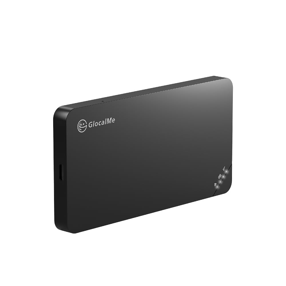GlocalMe U3 4G LTE Mobiler WLAN Router, MIFI mit 1GB globalen Daten und 8GB EU Daten, Keine SIM-Kart