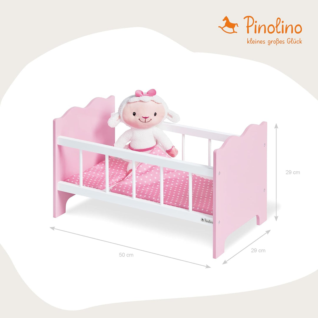 PINOLINO Puppenbett Jasmin komplett, 4-TLG.