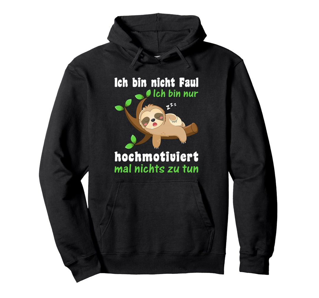 Faultier Schlafshirt Damen Herren Kinder Lustiges Faultier Pullover Hoodie