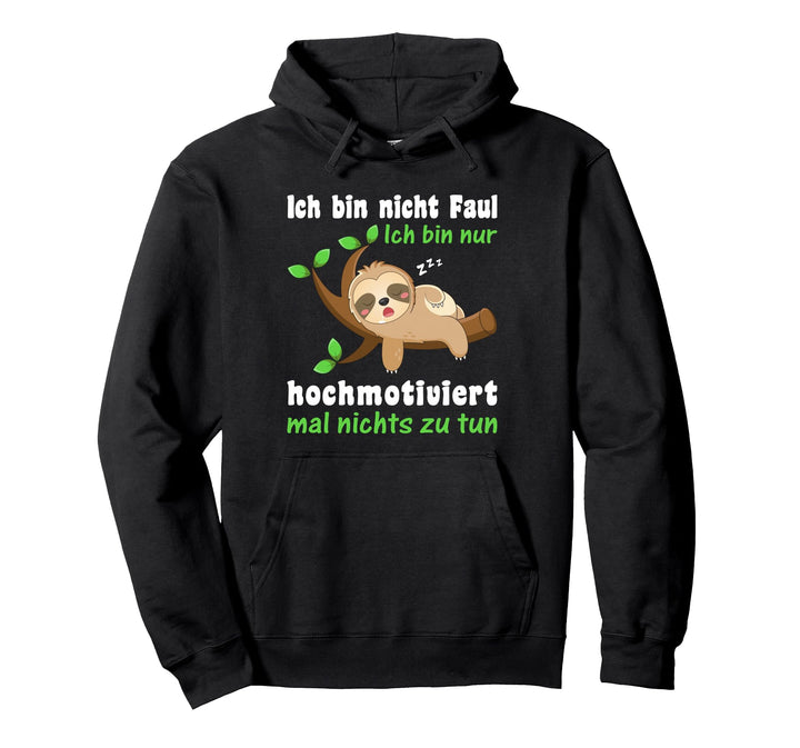 Faultier Schlafshirt Damen Herren Kinder Lustiges Faultier Pullover Hoodie