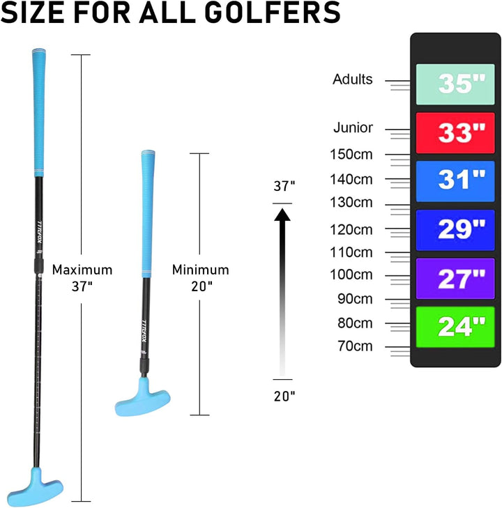 CRESTGOLF Golf-Putter, Golf-Putter für Damen und Herren, 2 Stück, Zwei-Wege-Putter,Rechts- oder Link