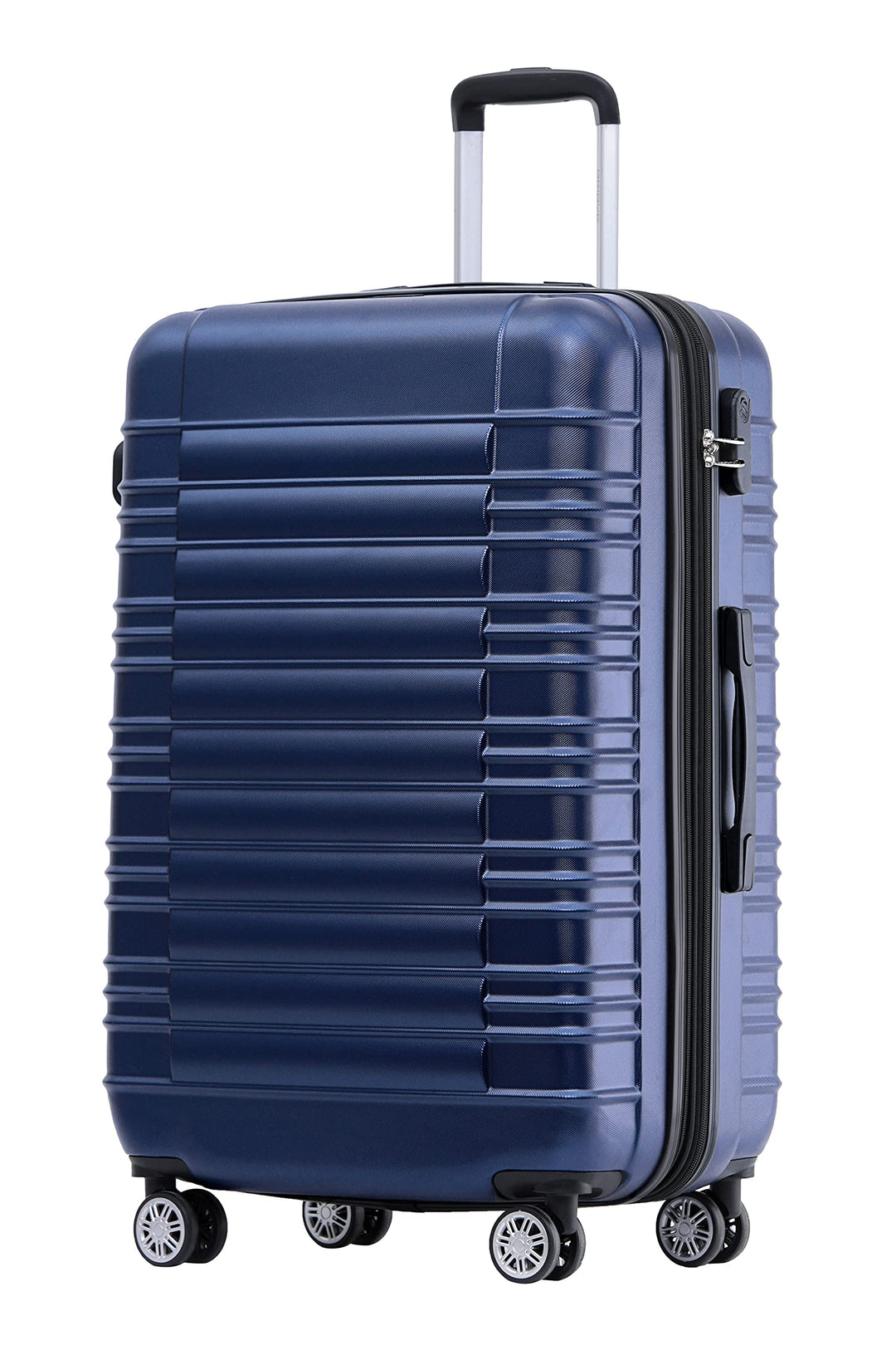 BEIBYE Reisekoffer 2088 Hartschalekoffer Gepäck Koffer Trolley Grösse XL in 14 Farben (Dunkelblau) D