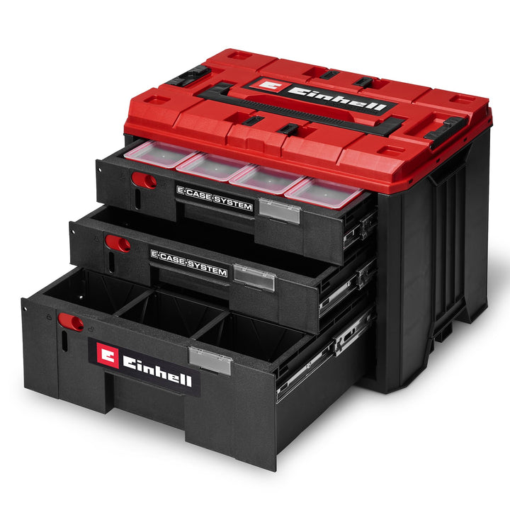 Original Einhell E-Case Schubladenkoffer (Einhell E-Case System, 41,5 x 25 x 28 cm, max. 60 kg Nutzl