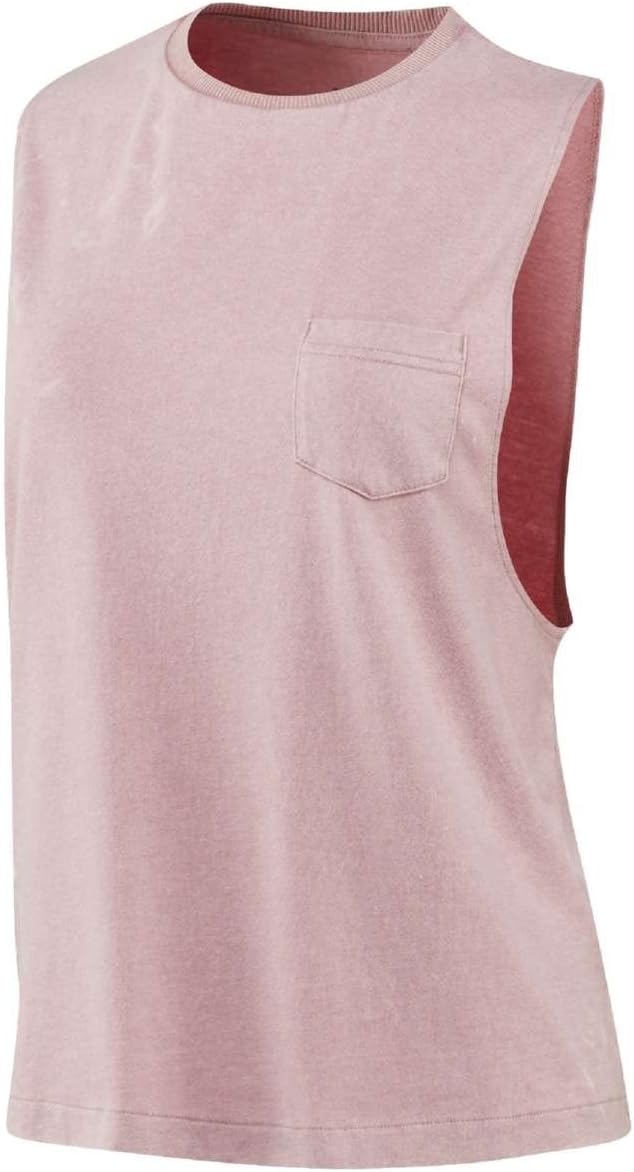 Reebok Damen Stone Wash Muscle Shirt L Rosa (Sanros), L Rosa (Sanros)