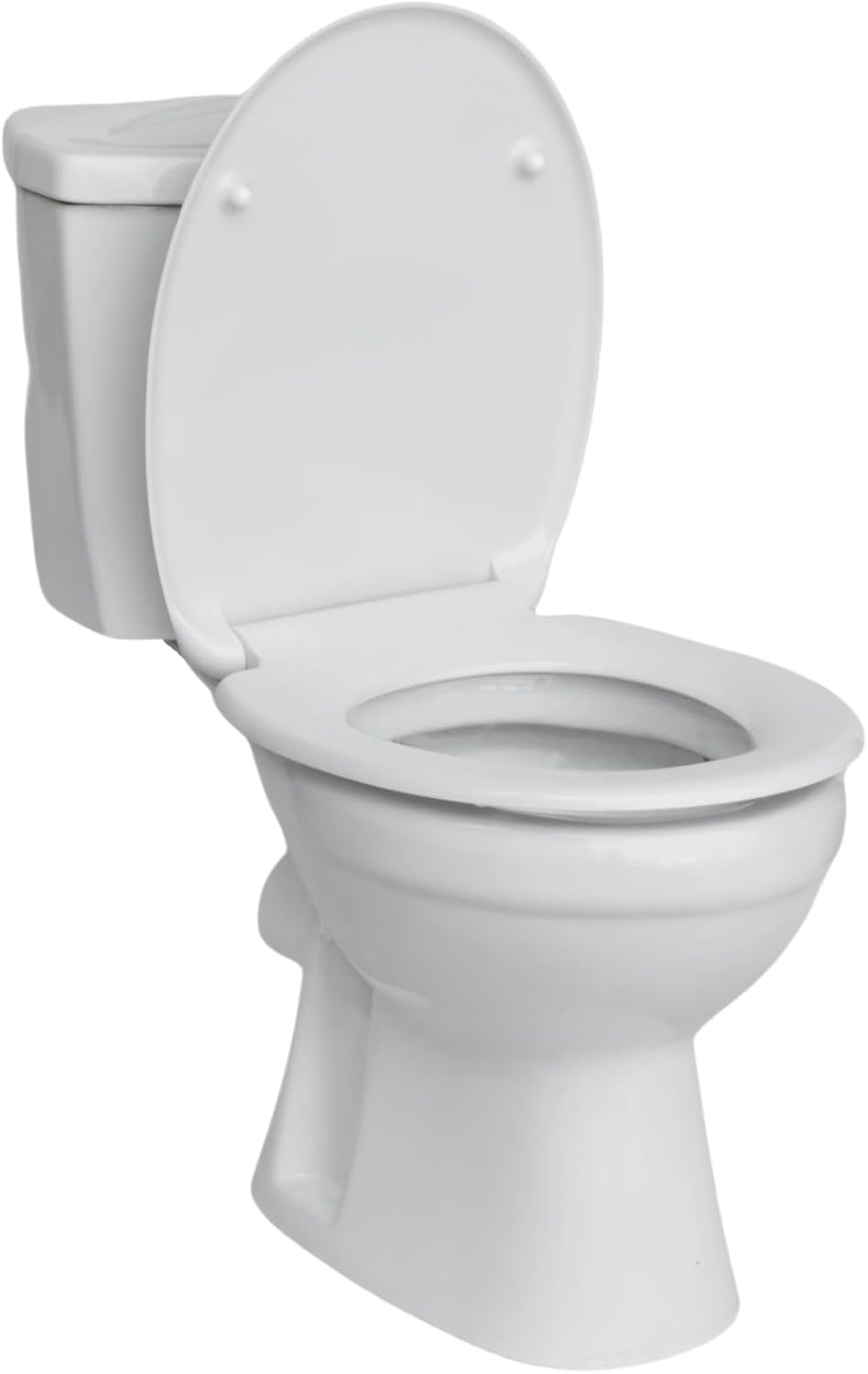 SINOBATH O-förmiger Premium-Duroplast Toilettensitz mit Edelstahl-Scharnieren & Sanftschliess-Funkti
