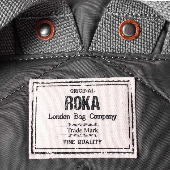 Roka London Canfield B Small Sustainable Nylon Backpack Graphit, Graphit