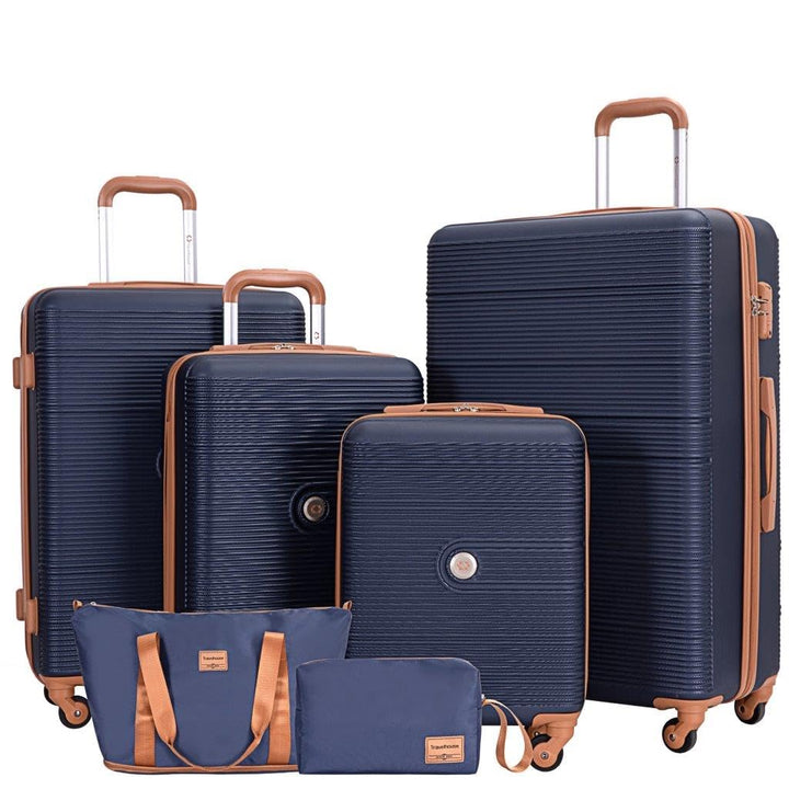 Travelhouse Kofferset Bari 6-teilig – ABS Hartschale Trolley Koffer Set mit Rollen, TSA-Schloss, Rei