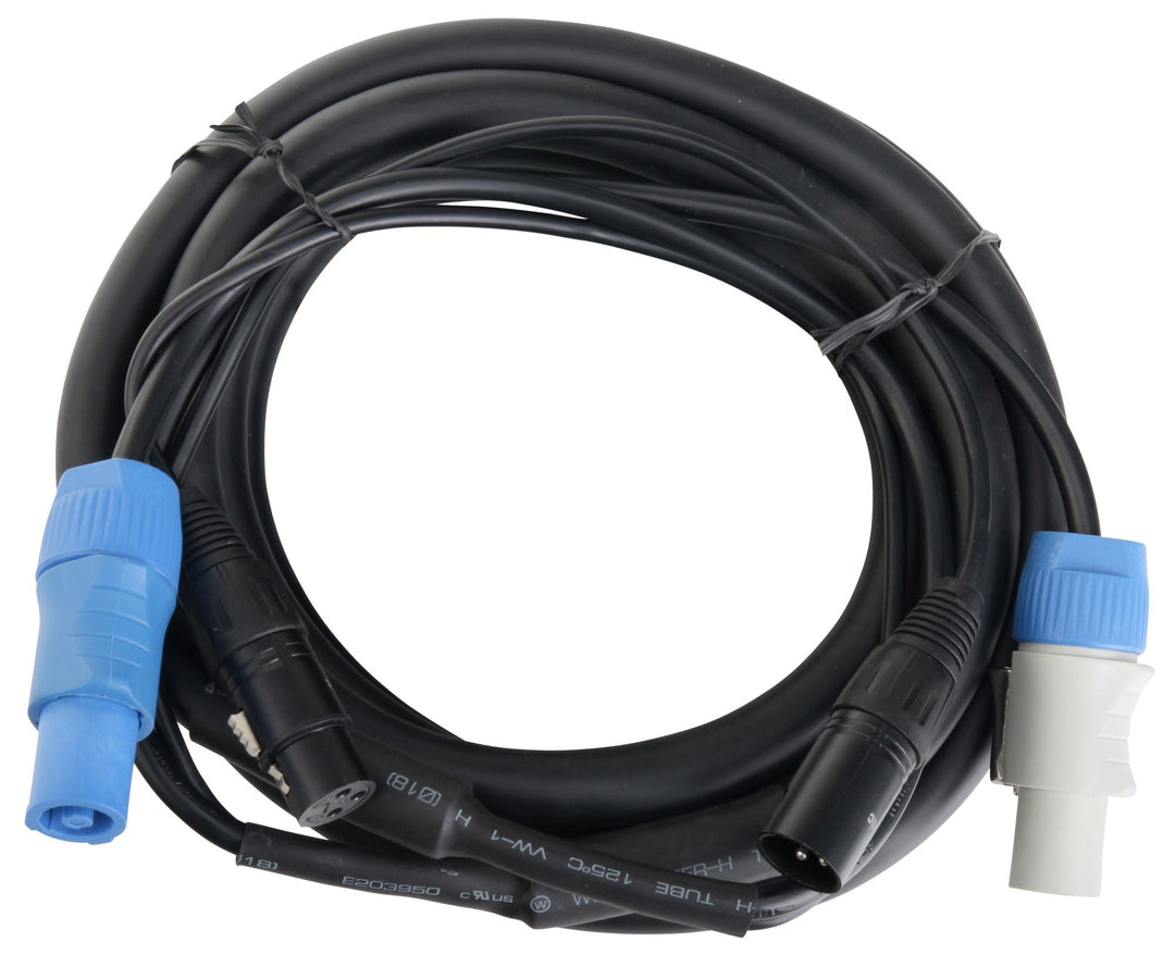 Pronomic Stage PPD-5 Hybridkabel Powerplug/DMX 10m (ideal zur Verkabelung von Lichteffekten & Bühnen