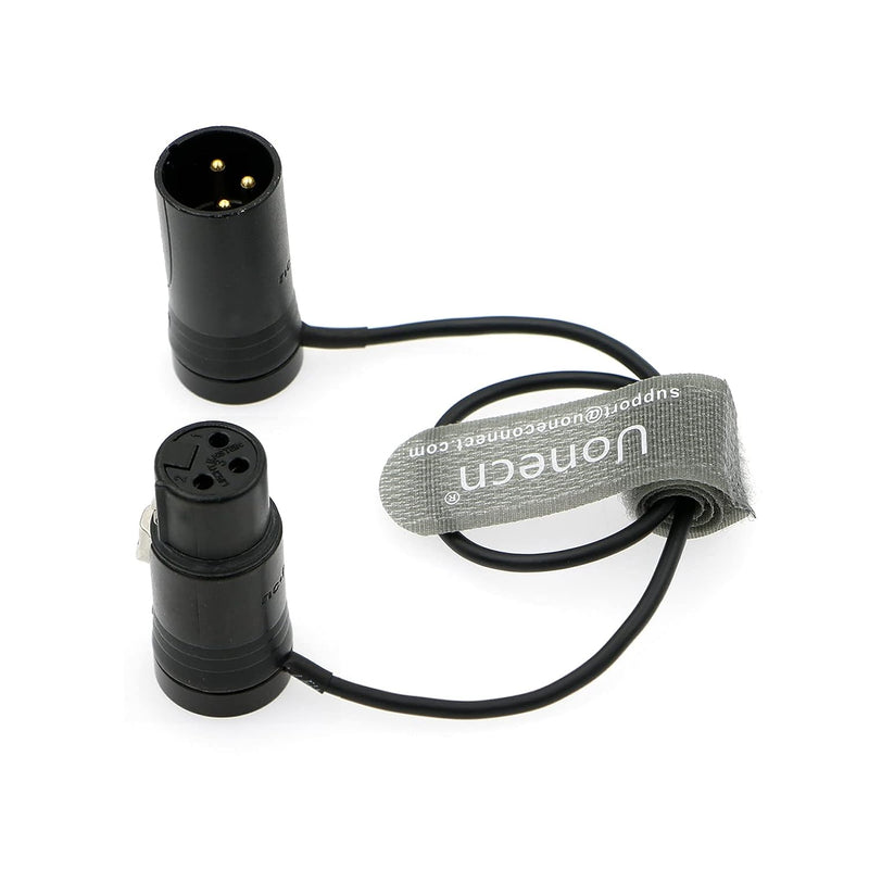 Uonecn Audiokabel Low-Profile 3 Pin XLR Stecker zu Buchse Kabel für Mikrofone, Kameras, Mischpulte,