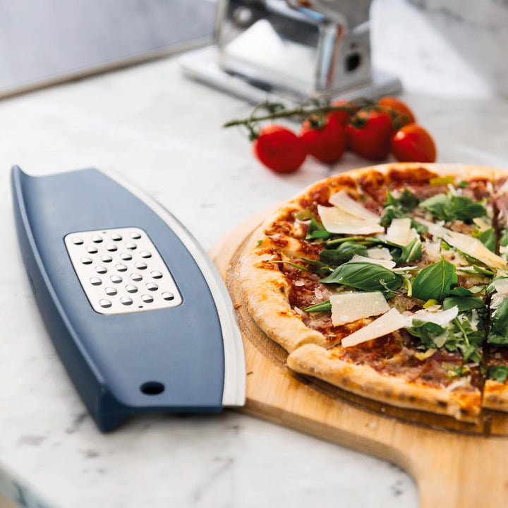 BergHOFF Leo kombiniert Pizza Schneide und Käse Reibe, blau Modern, Modern